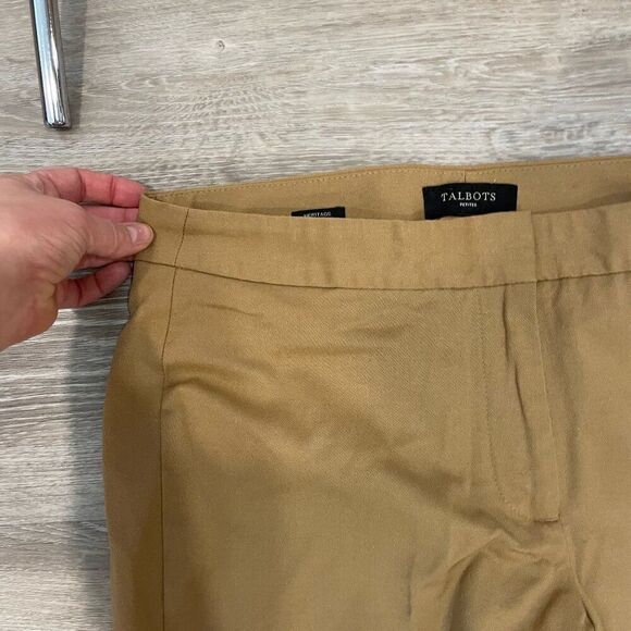 Talbots Heritage Wool Straight Pantsin Tan Camel, 12 Petite - Picture 10 of 10